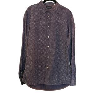 Paul Smith Jeans Slim Fit Brown Cotton Button Down
